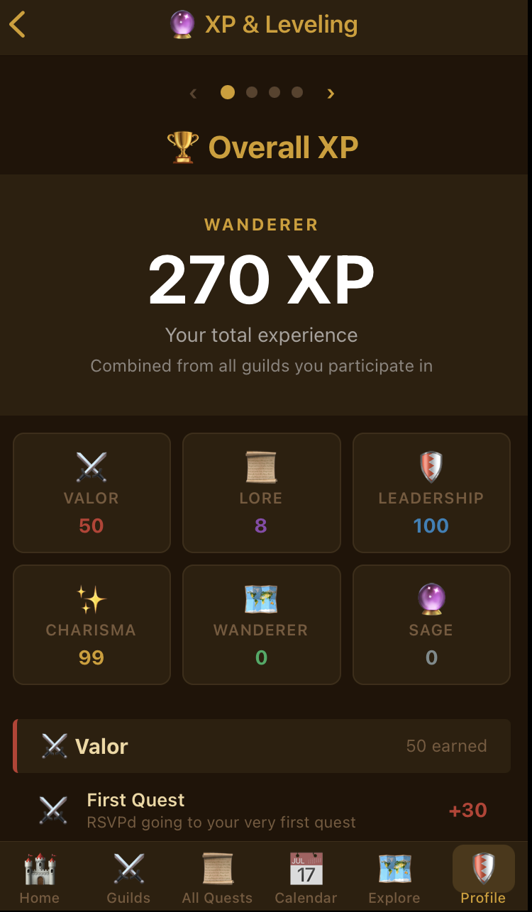 XP & Leveling